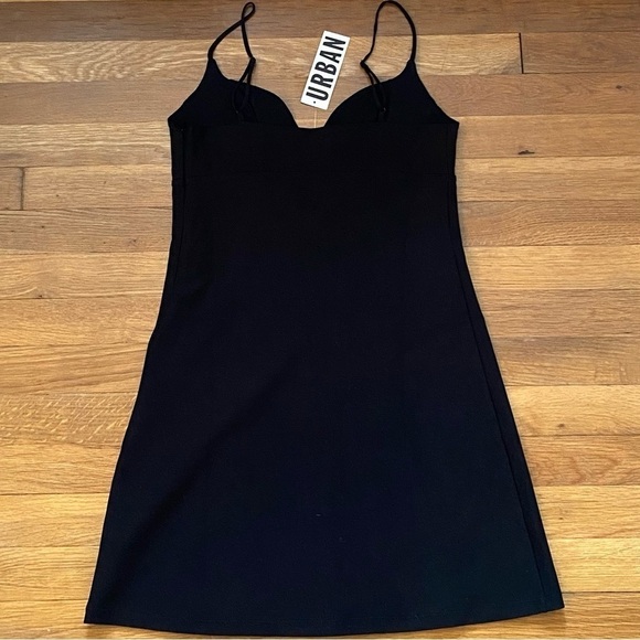 NWT Urban Outfitters Ari Plunging Bustier Mini Dress in Black M - Picture 7 of 10